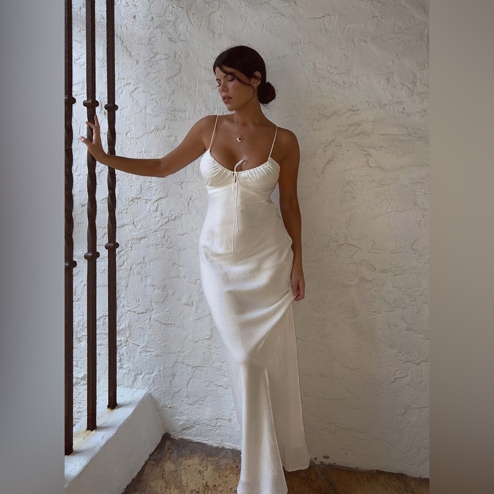 Princess Polly Emily White Maxi Dress